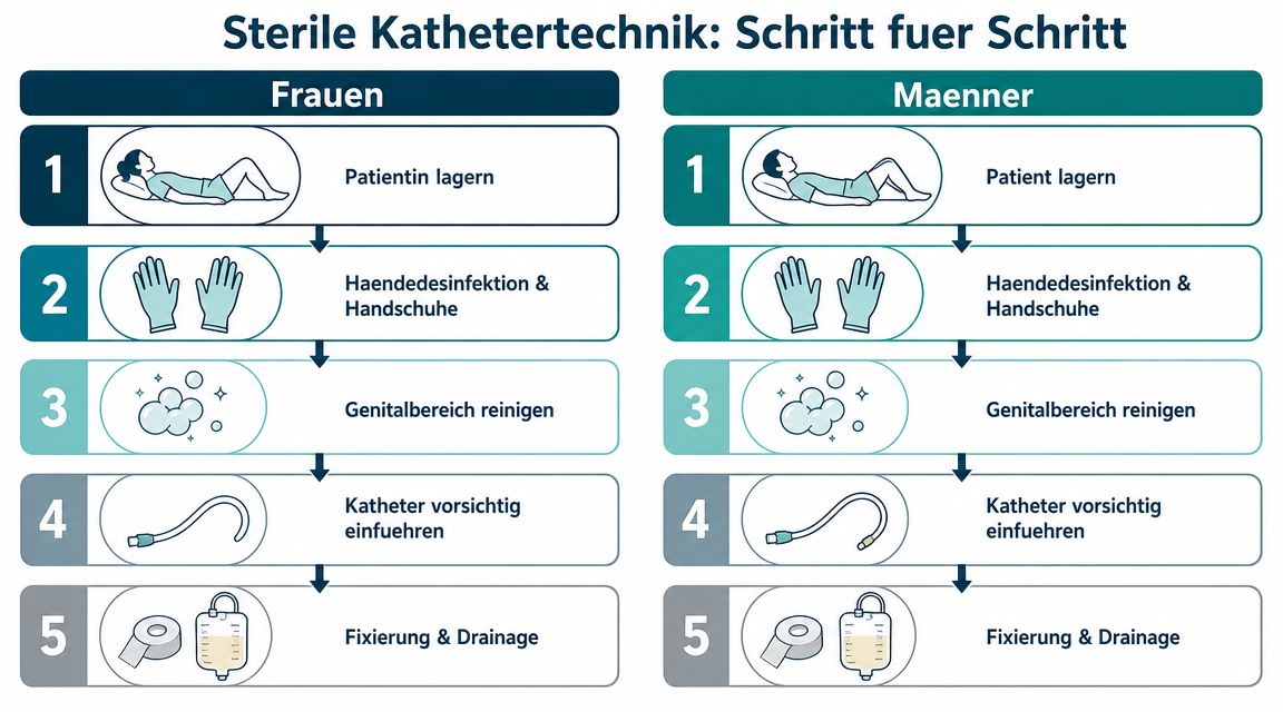 Die sterile Technik bei Frauen und Männern