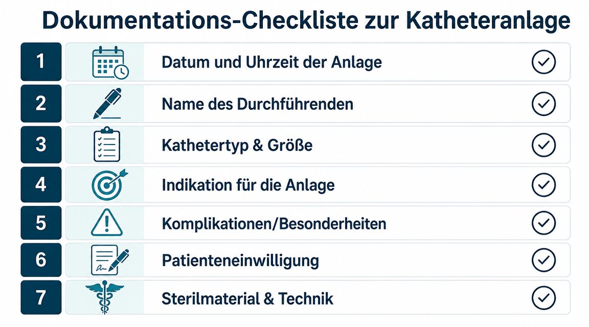 Rechtssichere Dokumentation der Katheteranlage