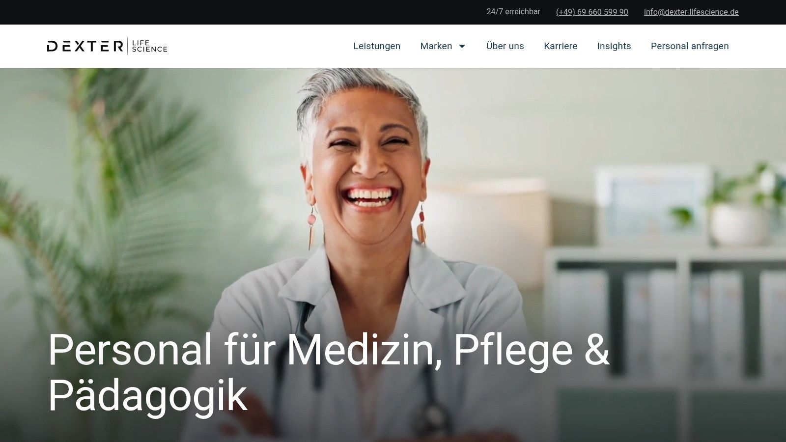 Screenshot from https://dexter-lifescience.de