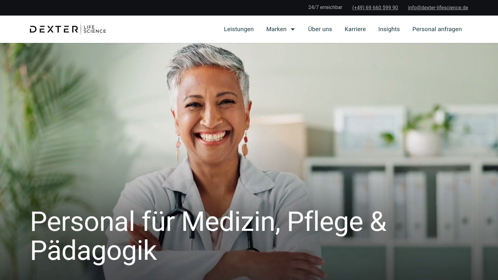 Screenshot from https://dexter-lifescience.de