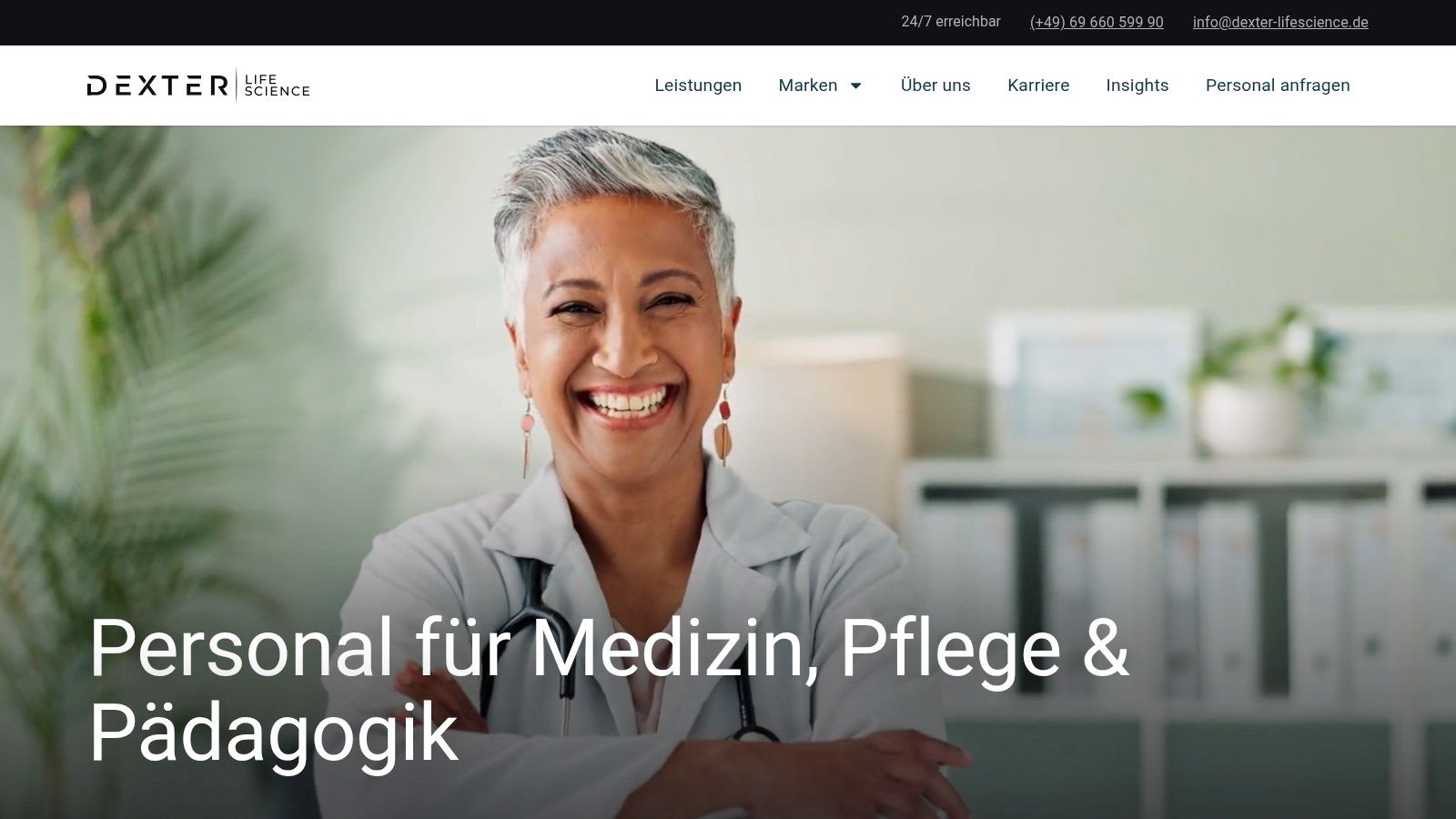 Screenshot from https://dexter-lifescience.de