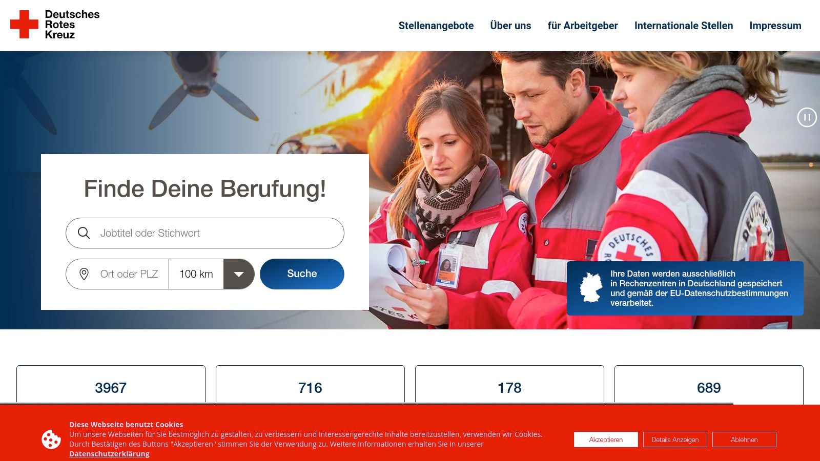 Deutsches Rotes Kreuz (DRK) – zentrales DRK‑Stellenportal