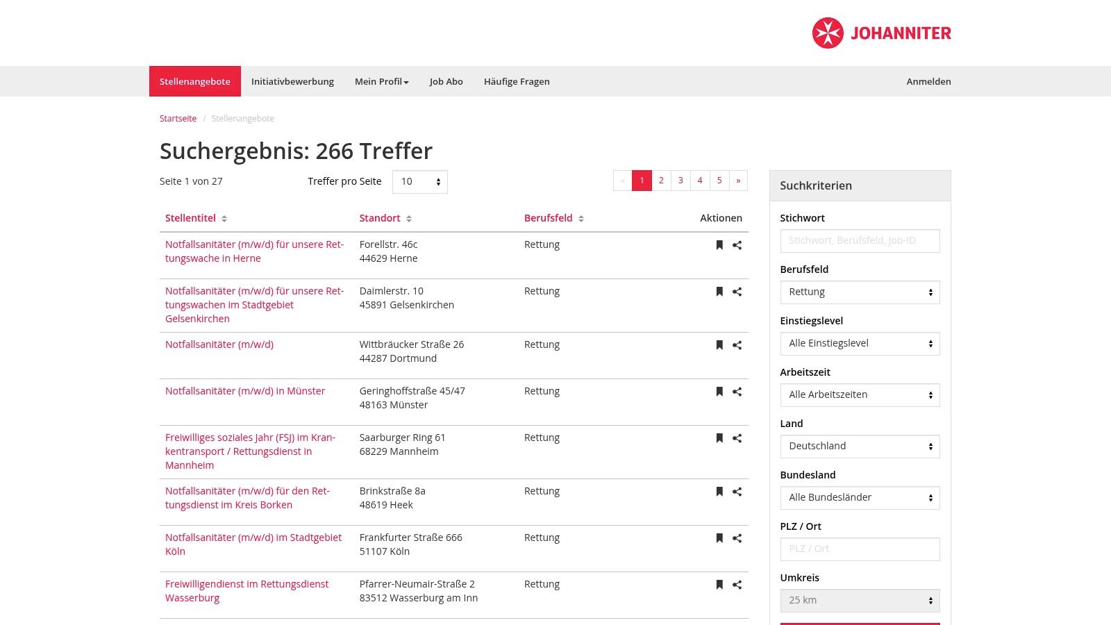 Johanniter-Unfall-Hilfe – Karriereportal
