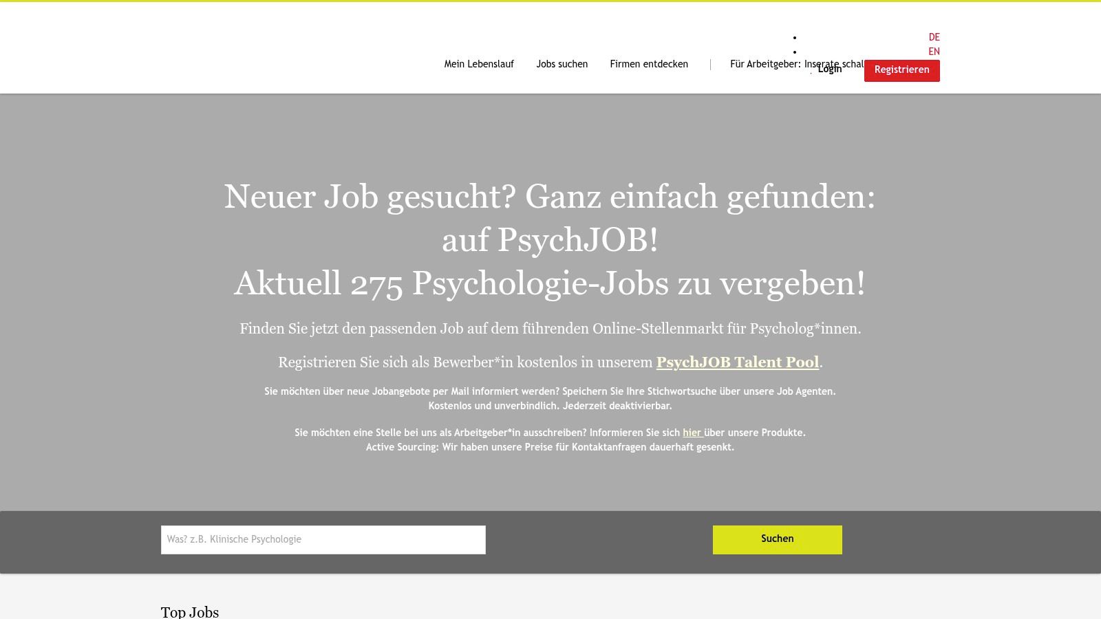 PsychJOB (Hogrefe)