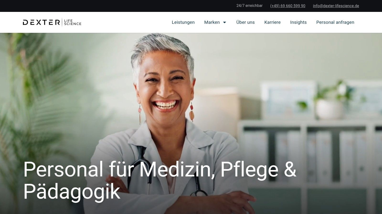 Screenshot from https://dexter-lifescience.de