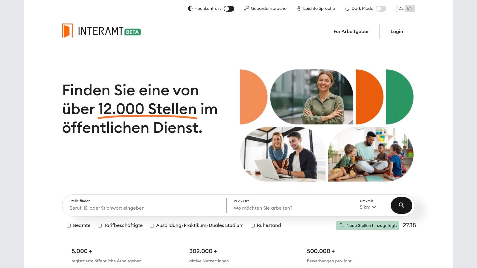 Karriereportal des Landes Berlin
